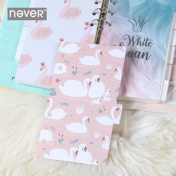 notepads 6 pcs/set swan series dividers paper indexes personal size spiral notebook rings binder planner separator pages organizer, Purple;pink
notepads 6 pcs/set swan series dividers paper indexes personal size spiral notebook rings binder planner separator pages organizer, Purple;pink