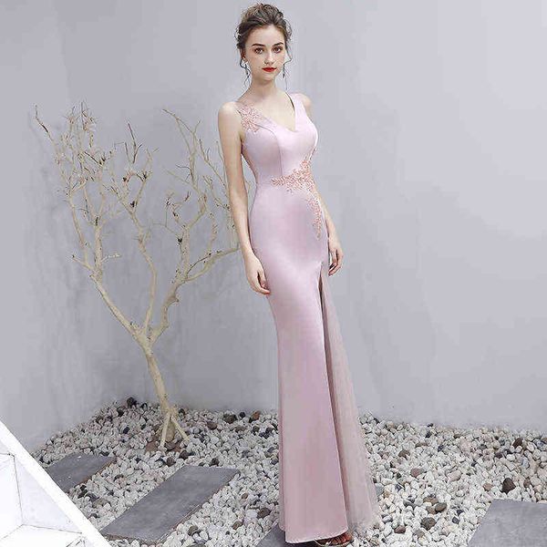 luxury prom dresses nightclub 2021 autumn low cut slim deep v ktv split evening, Black
luxury prom dresses nightclub 2021 autumn low cut slim deep v ktv split evening, Black