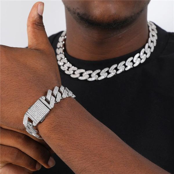 chains hip hop 3 rows cz stone paved bling iced out 19mm big wide square cuban miami link chain necklace for men rapper jewelry, Silver
chains hip hop 3 rows cz stone paved bling iced out 19mm big wide square cuban miami link chain necklace for men rapper jewelry, Silver