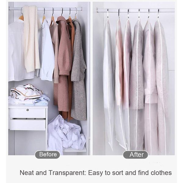 clothing & wardrobe storage 6pcs dustproof cloth cover bags transparent bag dust clothes protector garment suit coat
clothing & wardrobe storage 6pcs dustproof cloth cover bags transparent bag dust clothes protector garment suit coat