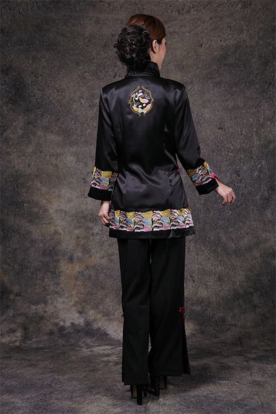 black chinese womens satin long sleeve jacket classic style v-neck tang suit embroidery single breasted coat size s to 3xl, Red
black chinese womens satin long sleeve jacket classic style v-neck tang suit embroidery single breasted coat size s to 3xl, Red