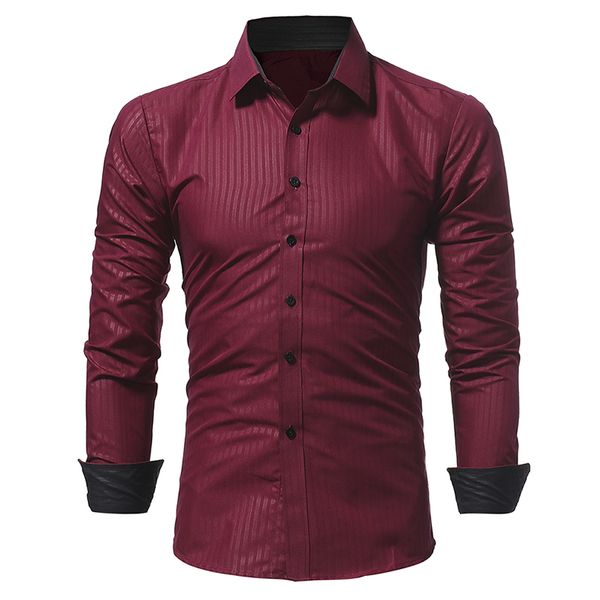 fashion male shirt long-sleeves classic dark stripes embossed mens dress shirts slim men shirt, White;black
fashion male shirt long-sleeves classic dark stripes embossed mens dress shirts slim men shirt, White;black