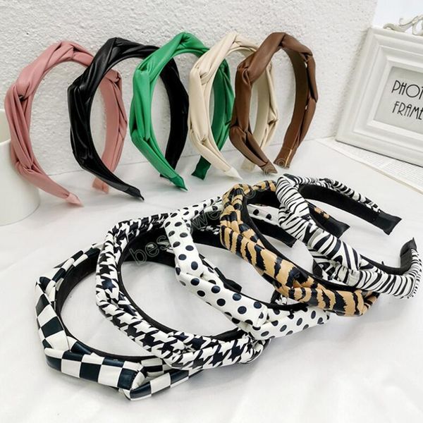 fashion women's hair accessories braid hairband pu leather plaid headband soft turban gift, Silver
fashion women's hair accessories braid hairband pu leather plaid headband soft turban gift, Silver