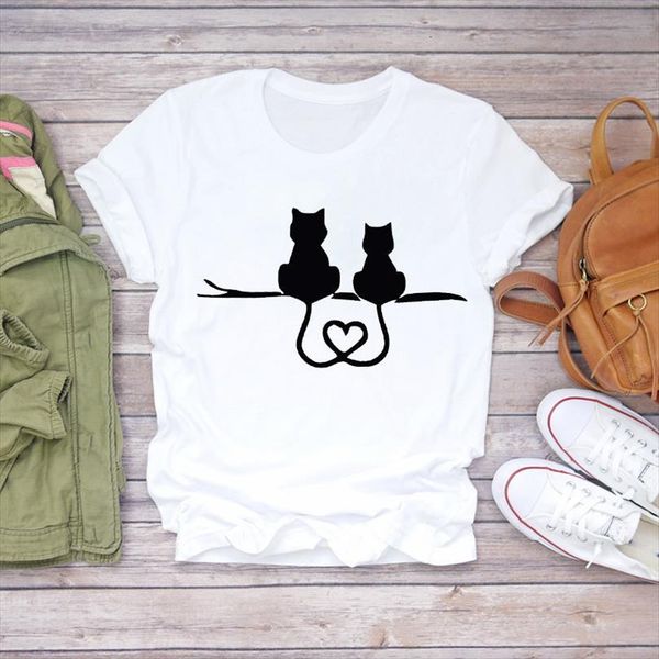 men cat love fashion animal mens t shirts printing short sleeve 90s print lady female tee, White;black
men cat love fashion animal mens t shirts printing short sleeve 90s print lady female tee, White;black