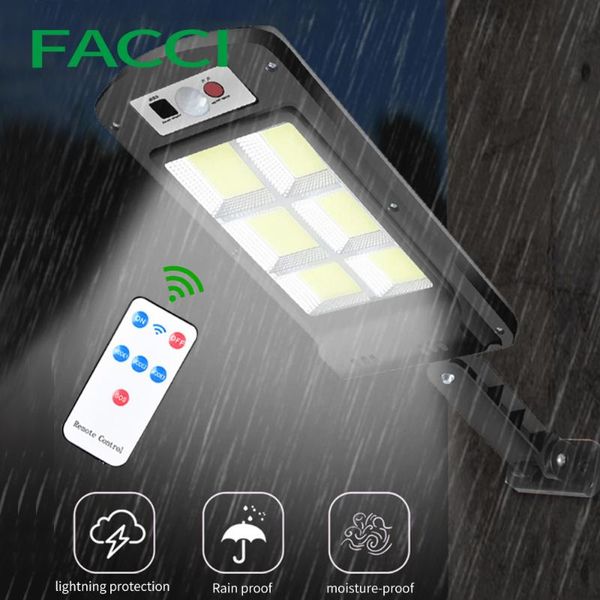 solar lamps facci ultra big 6x 120 cob light pir motion sensor garden wall outdoor street lamp waterproof smart remote cont
solar lamps facci ultra big 6x 120 cob light pir motion sensor garden wall outdoor street lamp waterproof smart remote cont