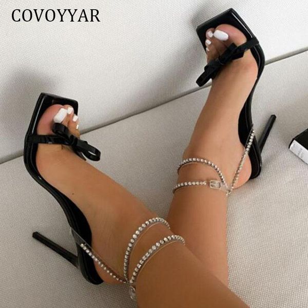 dress shoes covoyyar summer sandals woman bling chain ankle strap bow luxury party women stilettos high heels lady pumps whh292, Black
dress shoes covoyyar summer sandals woman bling chain ankle strap bow luxury party women stilettos high heels lady pumps whh292, Black