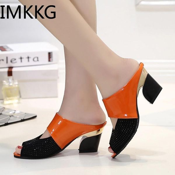 slippers women sandals square heel summer shoes mixed color fashion slides cut-out open toe slip on female bling, Black
slippers women sandals square heel summer shoes mixed color fashion slides cut-out open toe slip on female bling, Black
