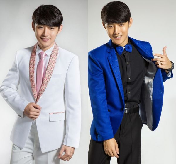 male korean slim fashion costume blue white color jacket show for party host studio stage wedding groom performance slim wear, Black;red
male korean slim fashion costume blue white color jacket show for party host studio stage wedding groom performance slim wear, Black;red