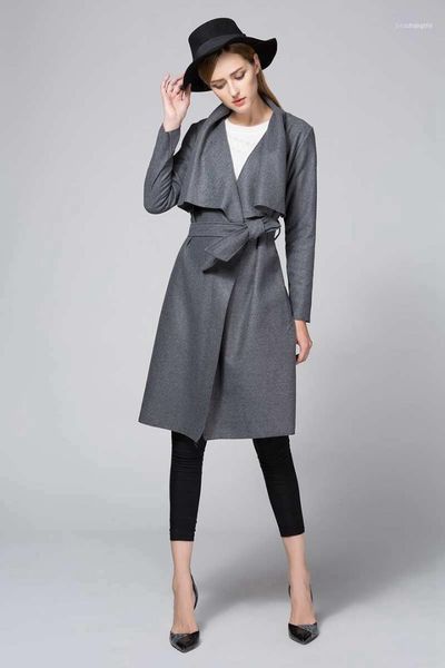 women's wool & blends fashion solid long winter coats office lady slim blend coat and jacket open stitch femenino1, Black
women's wool & blends fashion solid long winter coats office lady slim blend coat and jacket open stitch femenino1, Black