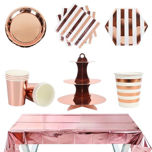 party decoration cyuan rose gold champagne disposable tableware birthday paper plates napkins sets baby shower
party decoration cyuan rose gold champagne disposable tableware birthday paper plates napkins sets baby shower