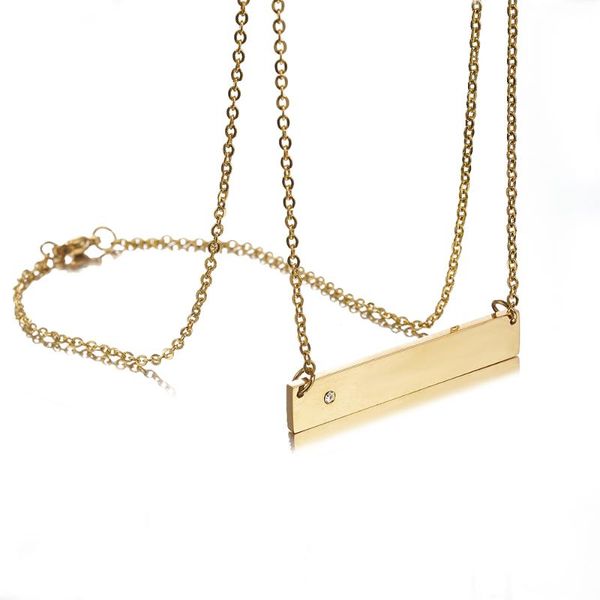 chains womens gold filled stainless steel initial bar necklace simple shiny square pendant rhinestone mothers, Silver
chains womens gold filled stainless steel initial bar necklace simple shiny square pendant rhinestone mothers, Silver