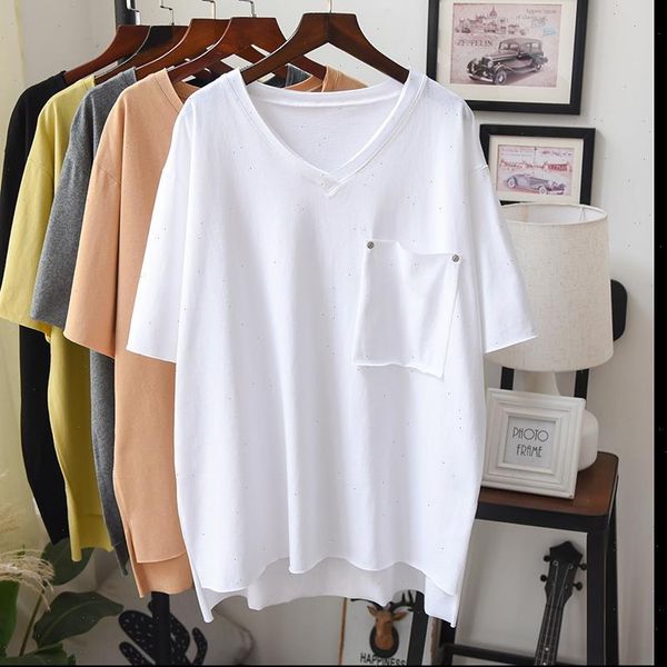 summer solid pullover short sleeve women v neck maxi oversized casual tee good quality, White
summer solid pullover short sleeve women v neck maxi oversized casual tee good quality, White
