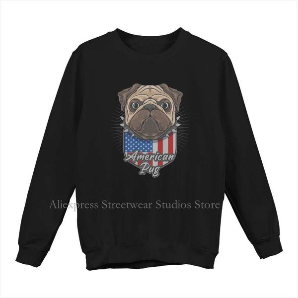 men's hoodies & sweatshirts american pug cute cartoon independence long sleeve sweater classic man t-shirts graphic large crewneck, Black
men's hoodies & sweatshirts american pug cute cartoon independence long sleeve sweater classic man t-shirts graphic large crewneck, Black