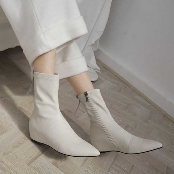 womens great pu leather flats ankle boots pointed toe elegant ladies winter short booties warm plush shoes womendress shoes, Black
womens great pu leather flats ankle boots pointed toe elegant ladies winter short booties warm plush shoes womendress shoes, Black