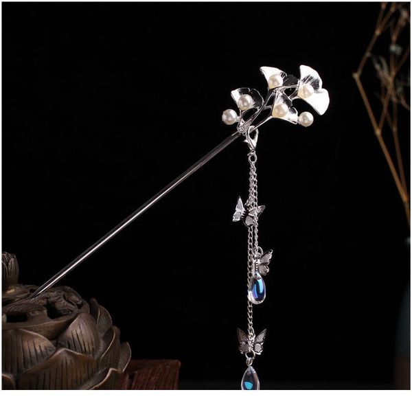 vintage china ethnic butterfly hair sticks flower pendant tassel for women bridal wedding party hair jewelry accessori qylvfn, Silver
vintage china ethnic butterfly hair sticks flower pendant tassel for women bridal wedding party hair jewelry accessori qylvfn, Silver