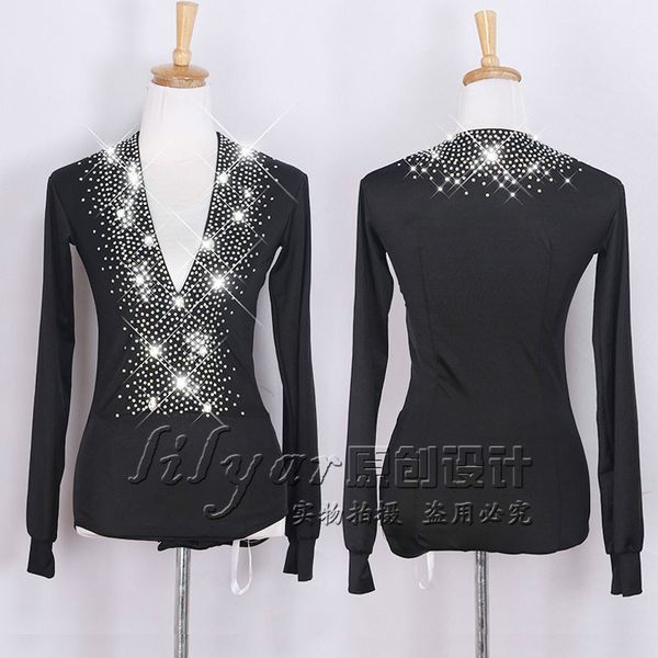 sparkly rhinestone latin dance men black deep v-collar long-sleeve slim shirts male crystal ballroom latin dance costume, Black;red
sparkly rhinestone latin dance men black deep v-collar long-sleeve slim shirts male crystal ballroom latin dance costume, Black;red