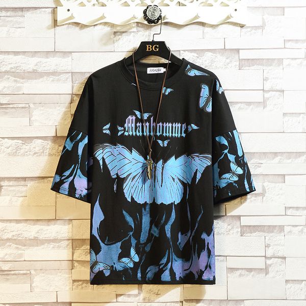 2021 new flame butterfly street fashon t-shirt men summer crew neck men's tshirt hip hop tee shirts lo2k, White;black
2021 new flame butterfly street fashon t-shirt men summer crew neck men's tshirt hip hop tee shirts lo2k, White;black