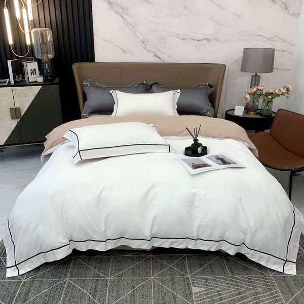 bedding sets luxury washed silk embroidery 100% pure cotton home set duvet cover flat fitted sheet pillowcases king 4pcs
bedding sets luxury washed silk embroidery 100% pure cotton home set duvet cover flat fitted sheet pillowcases king 4pcs