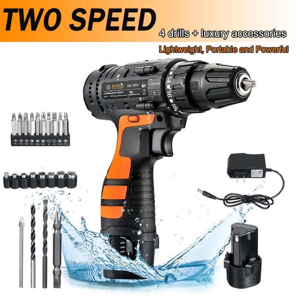 professiona electric drills cordless drill 12v 2 speed led lighting impact screwdriver mini wireless power driver with bits set batteries
professiona electric drills cordless drill 12v 2 speed led lighting impact screwdriver mini wireless power driver with bits set batteries