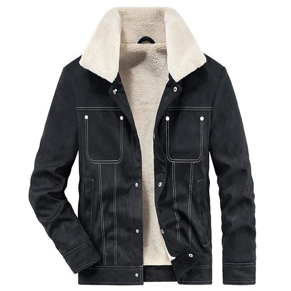 men's down & parkas winter warm suede jackets and coats fleece lined thick thermal faux leather outerwear outdoor cargo big size, Black
men's down & parkas winter warm suede jackets and coats fleece lined thick thermal faux leather outerwear outdoor cargo big size, Black
