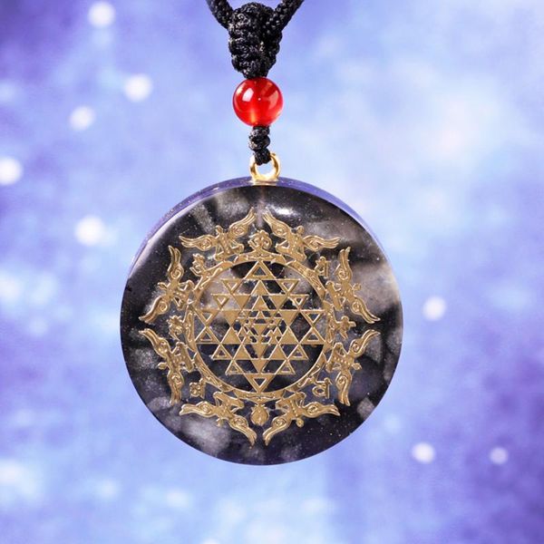 pendant necklaces glow in the dark orgonite necklace sri yantra symbol energy chakra emf protection orgone healing jewelry, Silver
pendant necklaces glow in the dark orgonite necklace sri yantra symbol energy chakra emf protection orgone healing jewelry, Silver