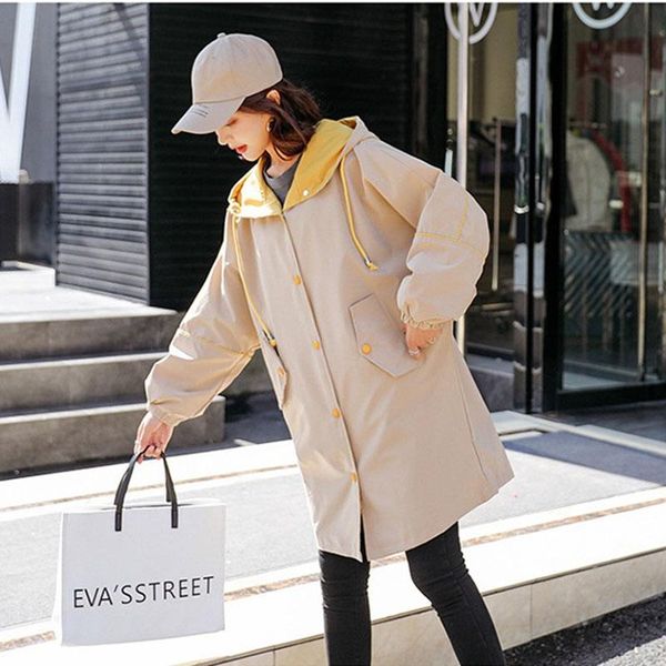 women's trench coats 2021 autumn ladies long coat female over the knee loose korean version wild large size windbreaker 142, Tan;black
women's trench coats 2021 autumn ladies long coat female over the knee loose korean version wild large size windbreaker 142, Tan;black