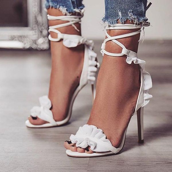 dress shoes high heels white lace sandals for women heel ladies 11.5cm summer fashion stiletto pumps cross strap party wedding, Black
dress shoes high heels white lace sandals for women heel ladies 11.5cm summer fashion stiletto pumps cross strap party wedding, Black