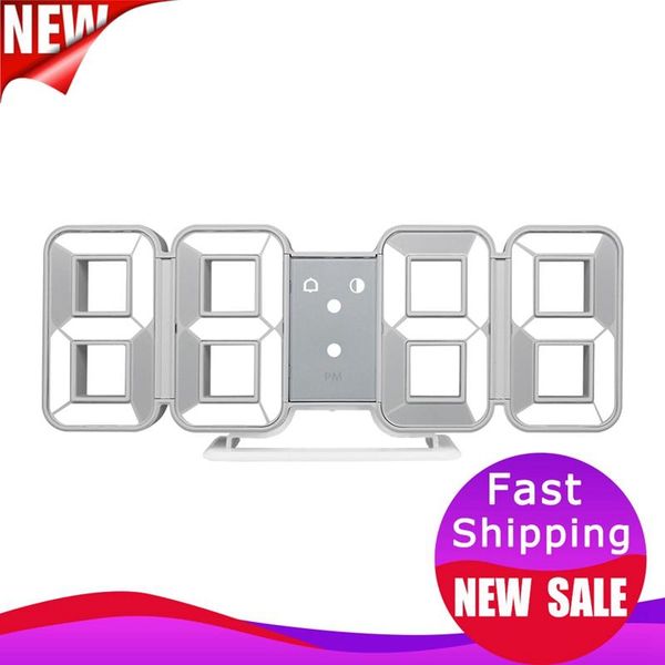 digital wall clock large time 3d led alarm date temperature nightlight table desk watch home decorate hang electronic clocks
digital wall clock large time 3d led alarm date temperature nightlight table desk watch home decorate hang electronic clocks