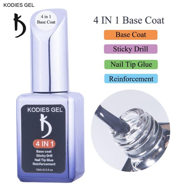 nail gel kodies 4 in 1 base coat 15ml professional reinforce polish uv semi permanent function glue varnish for art, Red;pink
nail gel kodies 4 in 1 base coat 15ml professional reinforce polish uv semi permanent function glue varnish for art, Red;pink