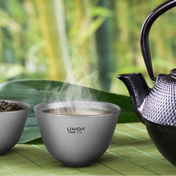 camp kitchen lixada 40ml titanium double wall tea cup outdoor home office mini coffee mugs travel for camping picnic cups
camp kitchen lixada 40ml titanium double wall tea cup outdoor home office mini coffee mugs travel for camping picnic cups