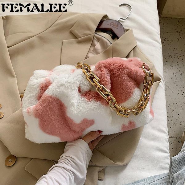 evening bags cloud for women soft plush hobos faux fur shoulder purse cow print crossbody bag luxury handbags thick chain clutches
evening bags cloud for women soft plush hobos faux fur shoulder purse cow print crossbody bag luxury handbags thick chain clutches