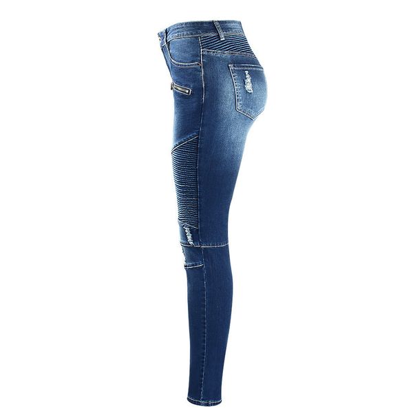 women`s motorcycle fake zippers biker zip mid high waist stretch denim skinny pants motor vintage jeans for women elastic jeans, Blue
women`s motorcycle fake zippers biker zip mid high waist stretch denim skinny pants motor vintage jeans for women elastic jeans, Blue