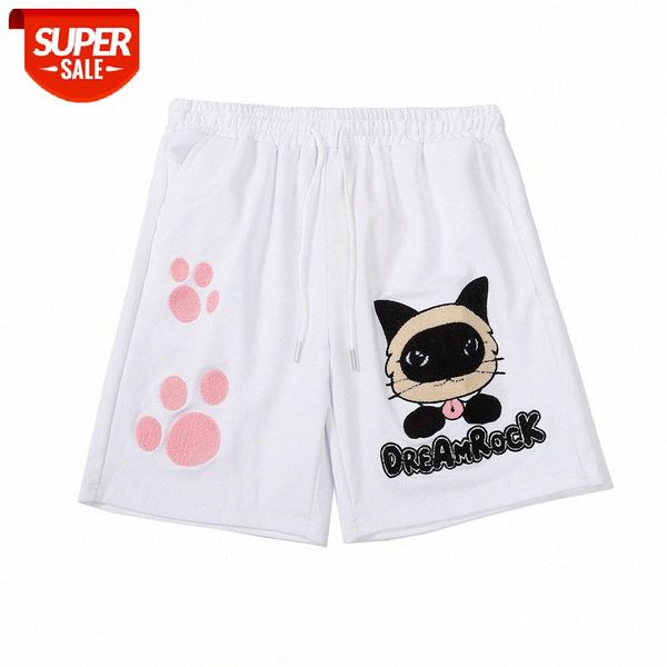 cat embroidery casual shorts men's american loose straight five-point pants flow guard #kw8v, Black
cat embroidery casual shorts men's american loose straight five-point pants flow guard #kw8v, Black