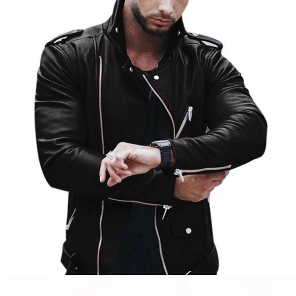 mens zipper leather jacket men autumn winter slim fit motorcycle coat hip hop streetwear fashion classic jackets, Black;brown
mens zipper leather jacket men autumn winter slim fit motorcycle coat hip hop streetwear fashion classic jackets, Black;brown