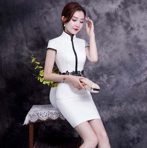 ethnic clothing white office lady straight dresses elegant black appliques satin evening dress novelty cheongsam skirt summer show gown, Red
ethnic clothing white office lady straight dresses elegant black appliques satin evening dress novelty cheongsam skirt summer show gown, Red