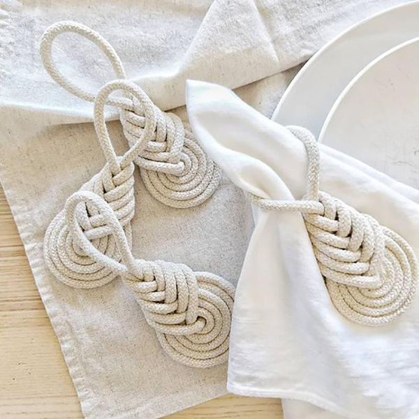 napkin rings 4pcs cotton rope ring european style holders dinner table decorate diy handmade crafts party supplies
napkin rings 4pcs cotton rope ring european style holders dinner table decorate diy handmade crafts party supplies