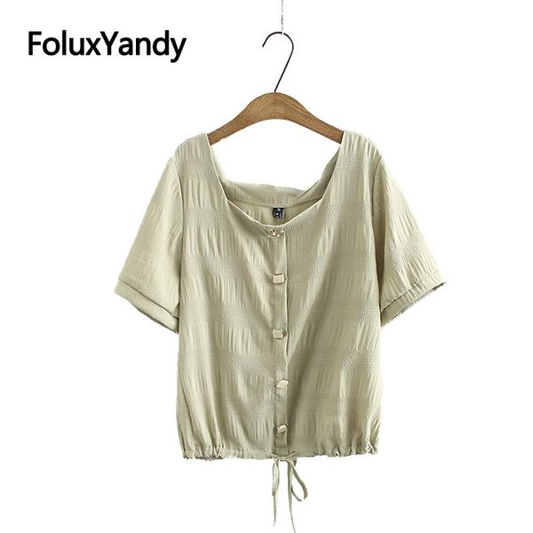 women's blouses & shirts 4 colors square collar summer shirt women short sleeve blouse casual plus size kkfy4692, White
women's blouses & shirts 4 colors square collar summer shirt women short sleeve blouse casual plus size kkfy4692, White