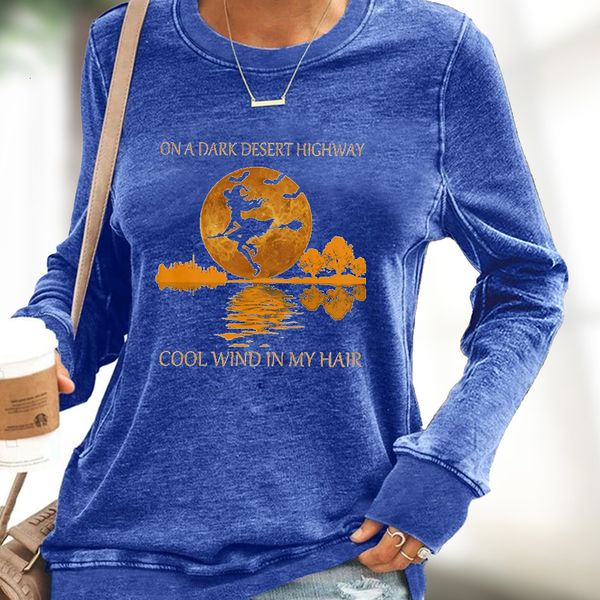 2021 autumn and winter women's clothing halloween theme moon witch print casual loose round neck sweater, Black
2021 autumn and winter women's clothing halloween theme moon witch print casual loose round neck sweater, Black