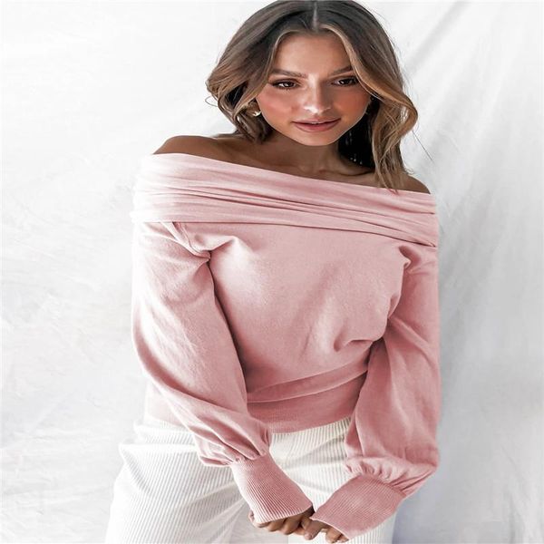 women's hoodies & sweatshirts fashion woman shirts spring autumn casual off shoulder solid mujer camisetas elegant vintage loose cl, Black
women's hoodies & sweatshirts fashion woman shirts spring autumn casual off shoulder solid mujer camisetas elegant vintage loose cl, Black