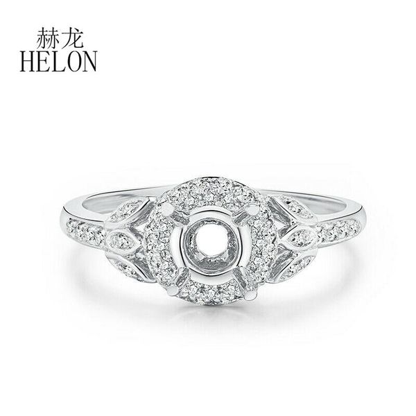 cluster rings helon round cut 5mm solid 14k white gold genuine natural diamonds engagement semi mount ring setting women romantic fine jewel, Golden;silver
cluster rings helon round cut 5mm solid 14k white gold genuine natural diamonds engagement semi mount ring setting women romantic fine jewel, Golden;silver