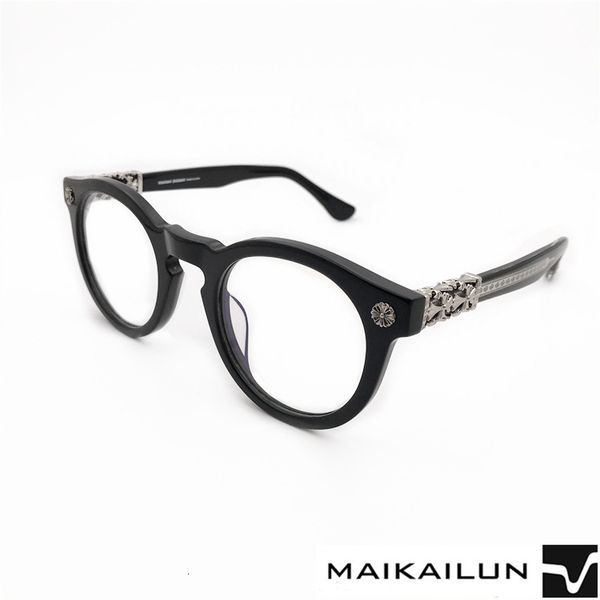 sunglasses fashionable round plate eyeglass frame suitable for men and women to wear cross accessories, White;black
sunglasses fashionable round plate eyeglass frame suitable for men and women to wear cross accessories, White;black