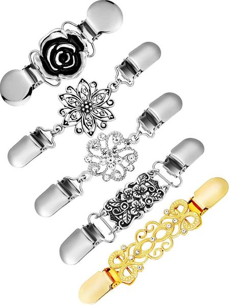 pins, brooches 5 pieces sweater shawl clips set retro cardigan collar antique flowers dresses clip for women girls, Gray
pins, brooches 5 pieces sweater shawl clips set retro cardigan collar antique flowers dresses clip for women girls, Gray