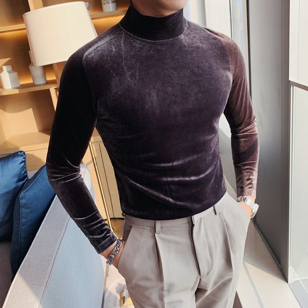 Autumn New 2021 Fine Solid Veet Turtleneck Shirts for Men's Clothing All Games Long Casual Sleeve t Streetwear Homme 52CV, Black;brown
Autumn New 2021 Fine Solid Veet Turtleneck Shirts for Men's Clothing All Games Long Casual Sleeve t Streetwear Homme 52CV, Black;brown
