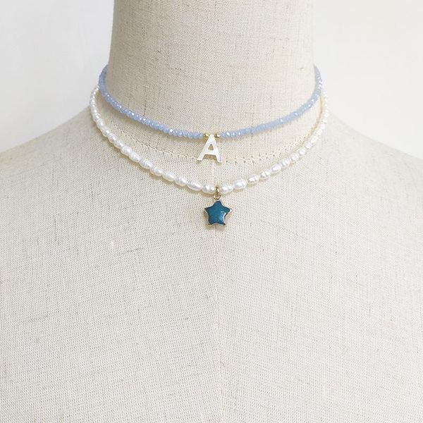 chokers irregular freshwater pearl necklace fashion classic all-match jewelry blue star pendant choker halloween gift for friends 2021, Golden;silver
chokers irregular freshwater pearl necklace fashion classic all-match jewelry blue star pendant choker halloween gift for friends 2021, Golden;silver