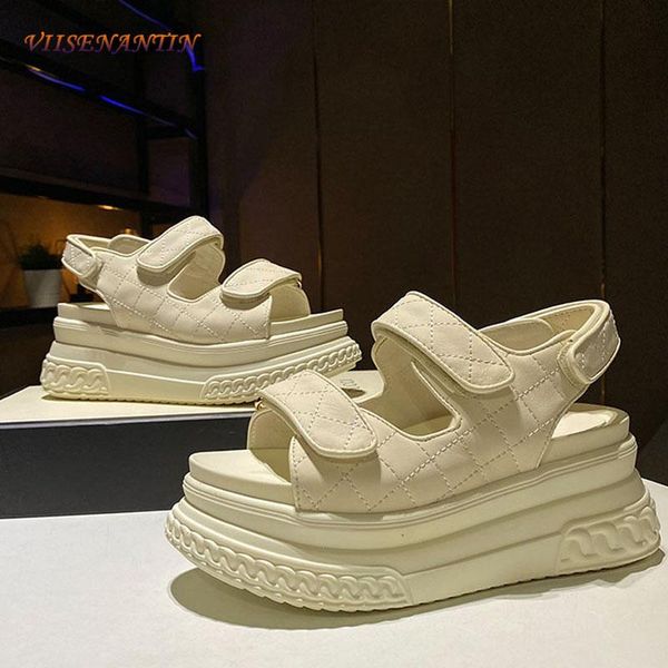 dress shoes summer leather all-match sneakers increased thick-soled personality white daddy sandals, Black
dress shoes summer leather all-match sneakers increased thick-soled personality white daddy sandals, Black