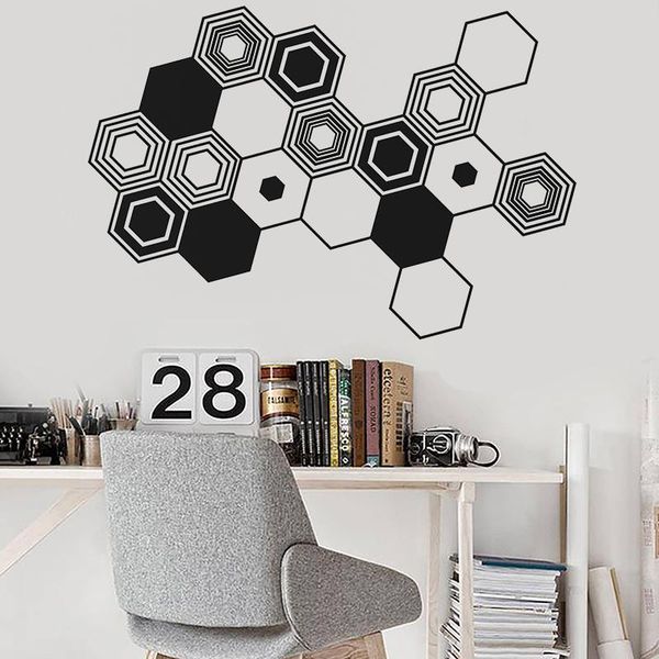wall stickers hexagons abstract decal geometric art sticker office decor decals minimalist modern mural y67
wall stickers hexagons abstract decal geometric art sticker office decor decals minimalist modern mural y67