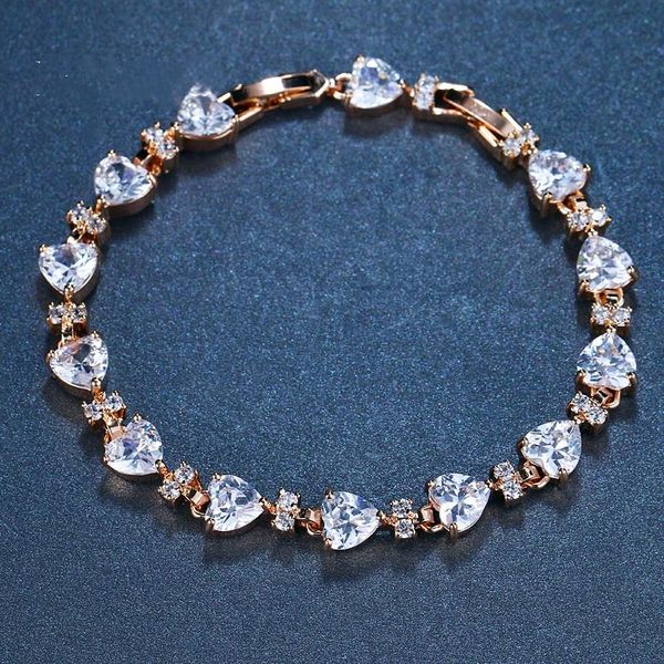 link, chain ksra korean trendy blue love zircon bracelet for women romantic wedding cute bride bridesmaid prom party accessory, Black
link, chain ksra korean trendy blue love zircon bracelet for women romantic wedding cute bride bridesmaid prom party accessory, Black