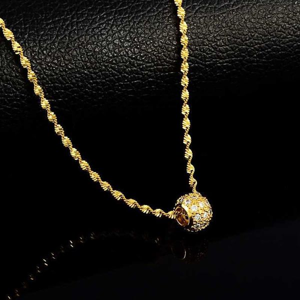 women's 24k real gold lucky bead necklace, shuibo jewelry, 2mm 46cm, wedding gift, Silver
women's 24k real gold lucky bead necklace, shuibo jewelry, 2mm 46cm, wedding gift, Silver