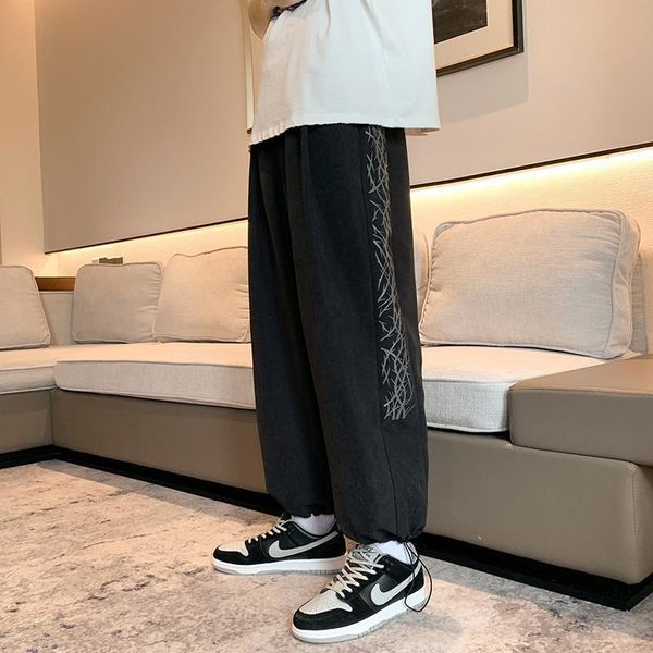 men's pants 2021 fashion brand spring and autumn models ins trendy trousers hong kong style casual loose wild drawstring leg sportstrou, Black
men's pants 2021 fashion brand spring and autumn models ins trendy trousers hong kong style casual loose wild drawstring leg sportstrou, Black