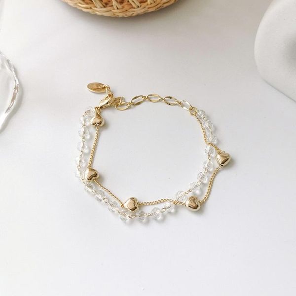 link, chain colorful l wedding jewelry love double-layer bracelet for women engagement party accessories 2021, Black
link, chain colorful l wedding jewelry love double-layer bracelet for women engagement party accessories 2021, Black